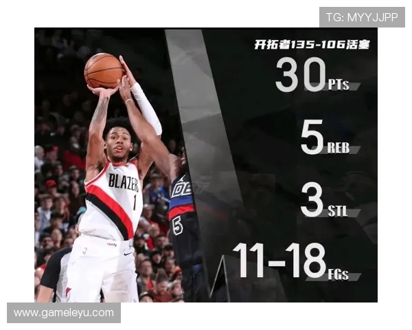 开拓者后卫西蒙斯单场爆发砍下高分表现抢眼成比赛焦点之一